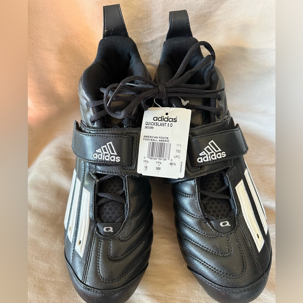 Adidas Quickslant 5D Football Cleats Size 12 Men’s Black
